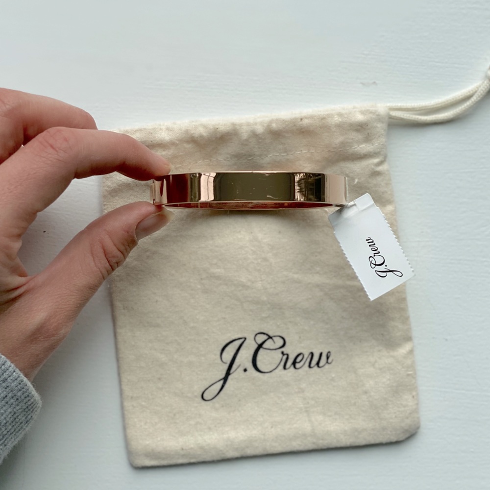 J. Crew Hinge Bracelet in Rose Gold